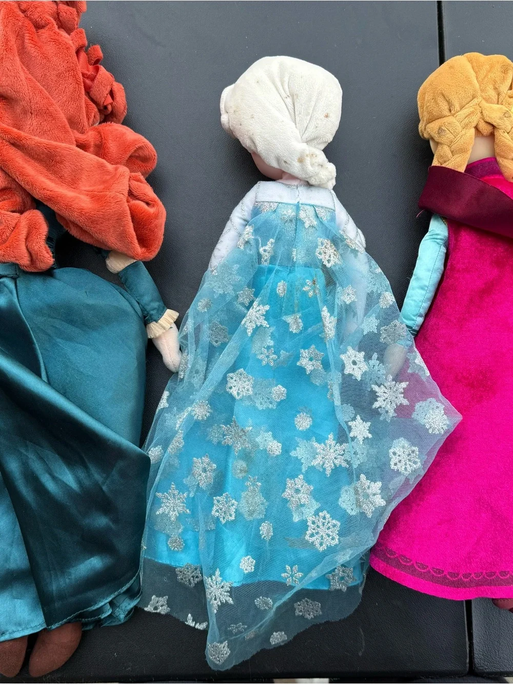 Disney Princess Plush Dolls Set -elsa, ana, and brave character